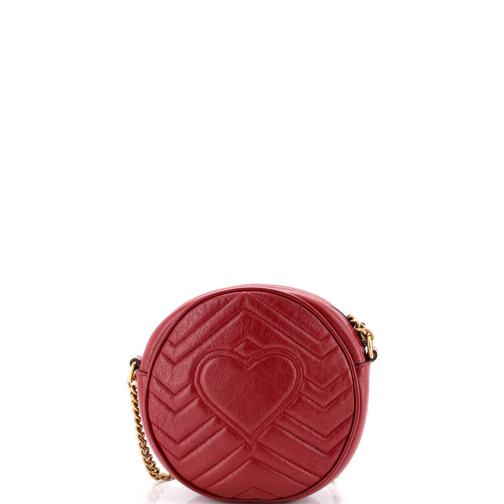 Gucci Mini GG Marmont Round Shoulder Bag Matelasse Leather - Picture 3 of 6
